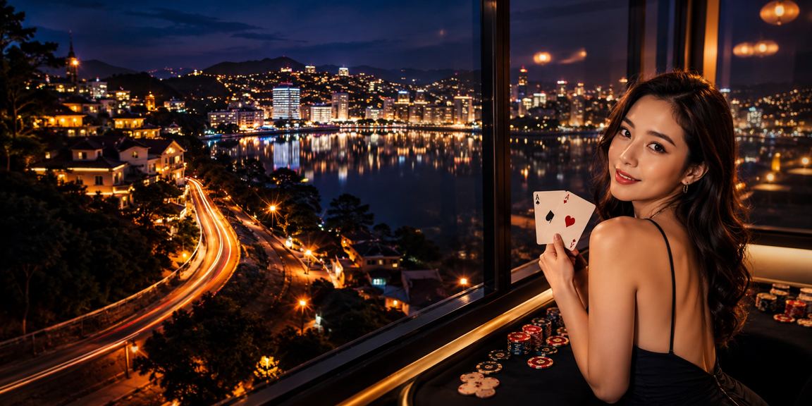 Người chơi bài tại Đà Lạt tận hưởng không khí cà phê đêm và dùng voucher card game online