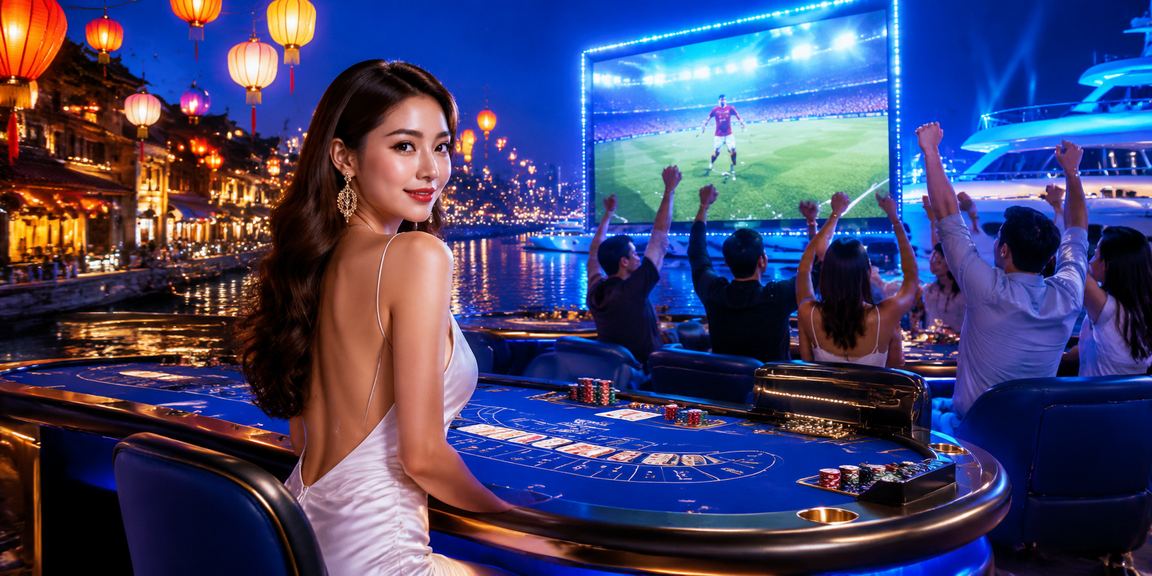 Không khí chơi Baccarat về đêm tại chợ đêm Huế với giải thưởng Live Casino
